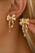 Golden Bow Earrings