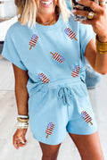 Patriotic Sequin Popsicle Two Piece Set
