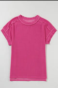 Pink Ribbed Top